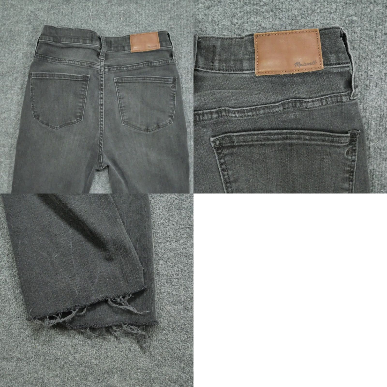 Madewell Madewell Jeans Womens 27 Black Grey Cali Demi Boot Button Fly 26x26 Regular Size 27" / US 4 / IT 40 - 9 Thumbnail