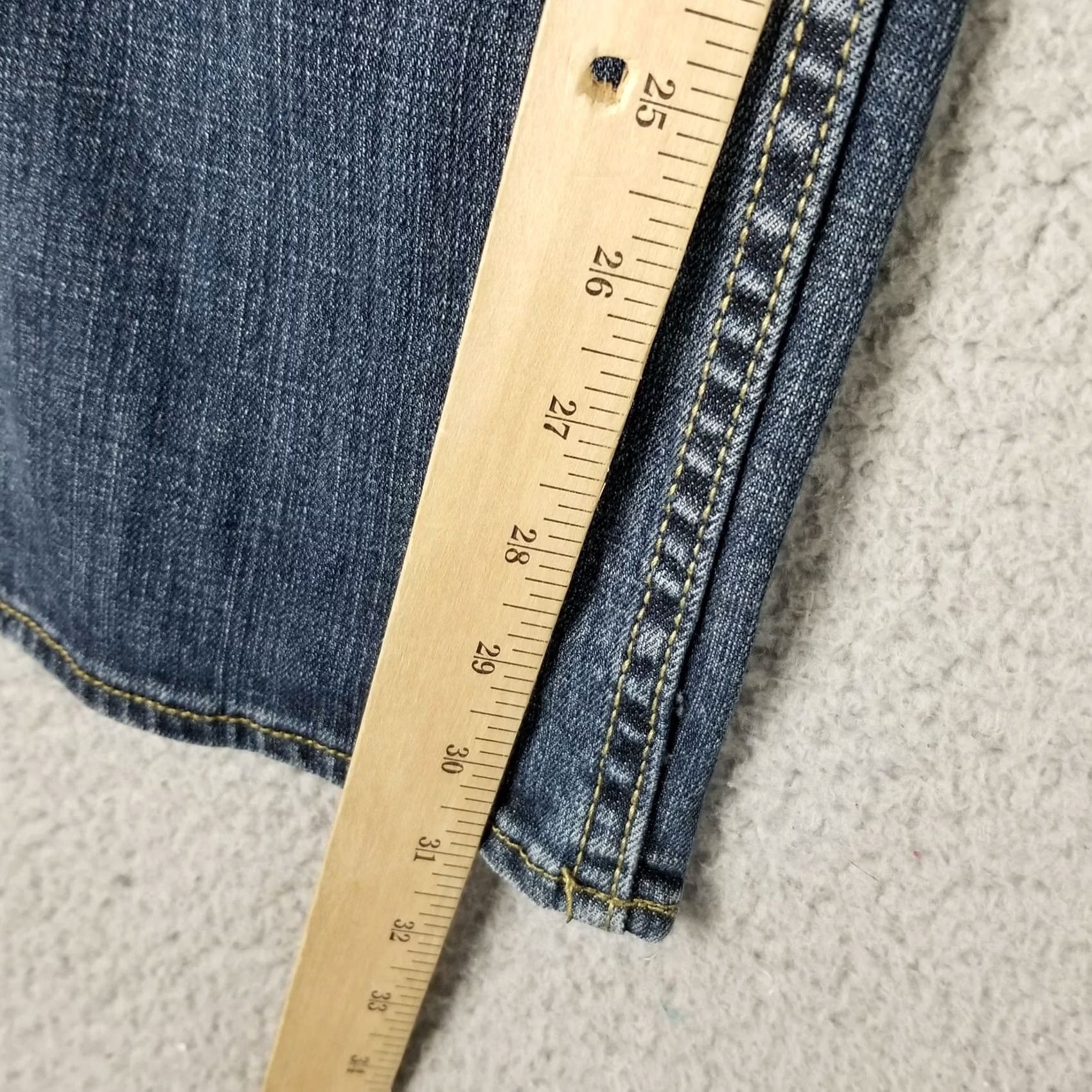 Denime Zico Jeans Women Bootcut Denim 29X31 Size 9 Low Rise Blue 5-Pocket Regular Vintage: No Womens Size 30" / US 8 / IT 44 - 5 Thumbnail