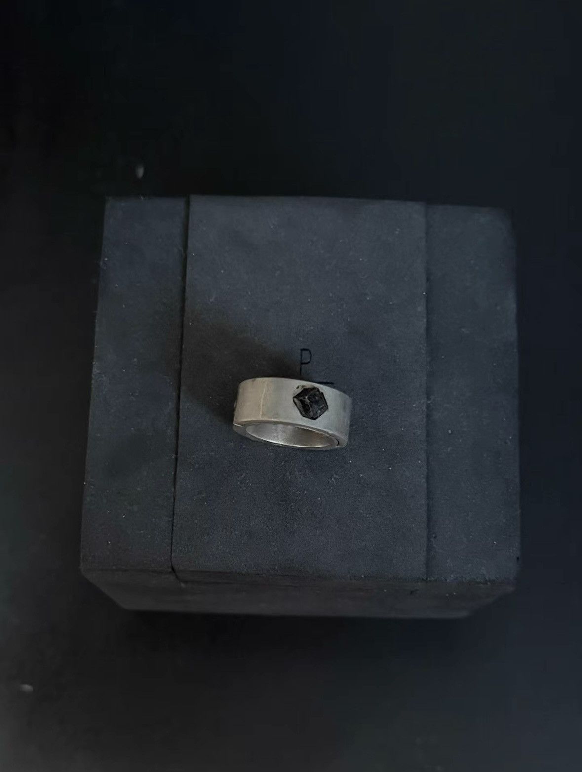 Parts of four Sistema Black Garnet Ring