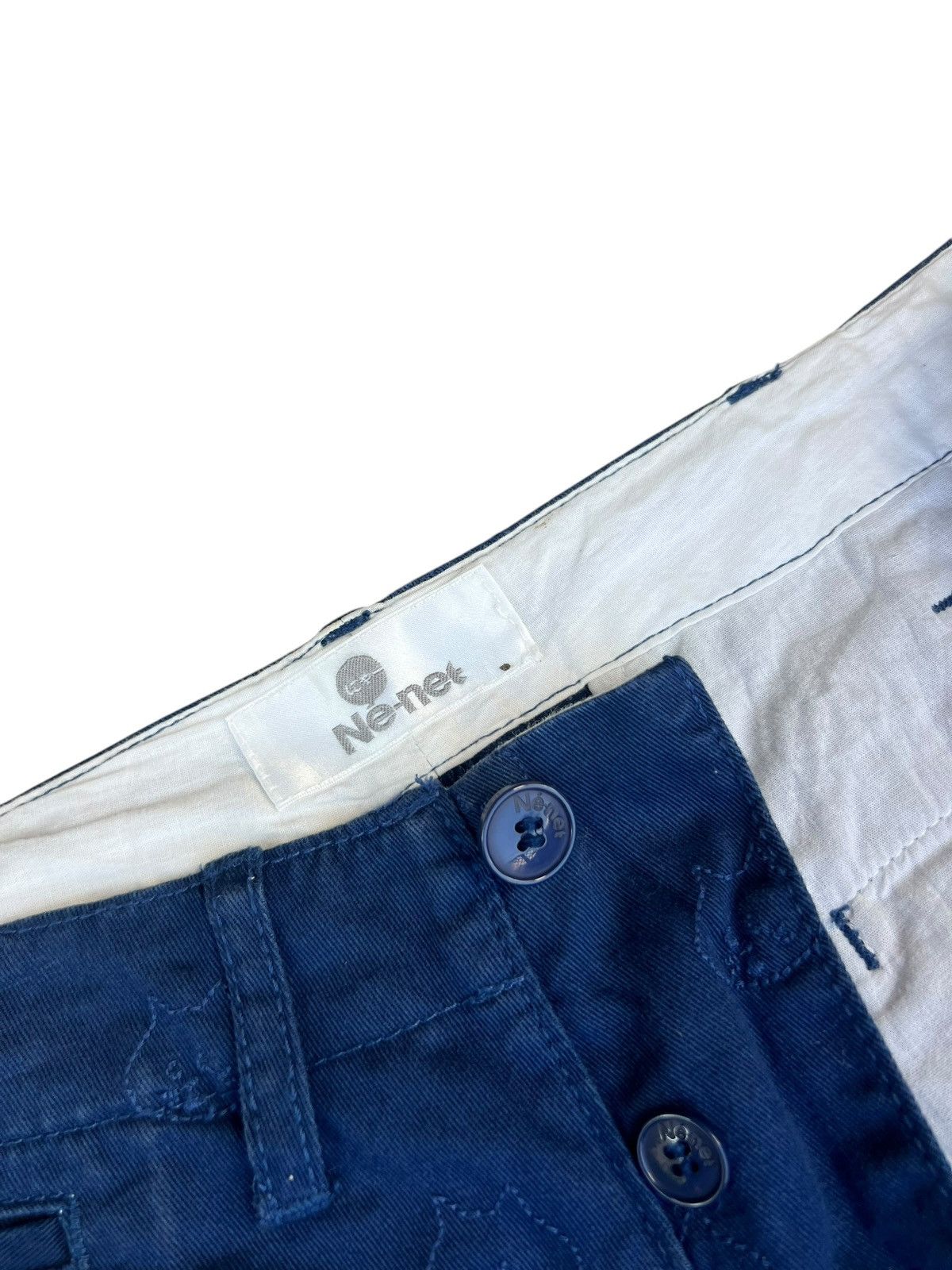 Issey Miyake Issey Miyake, Ne-net All Over Embroidery Cat Head Crop Pant Size US 30 / EU 46 - 7 Thumbnail