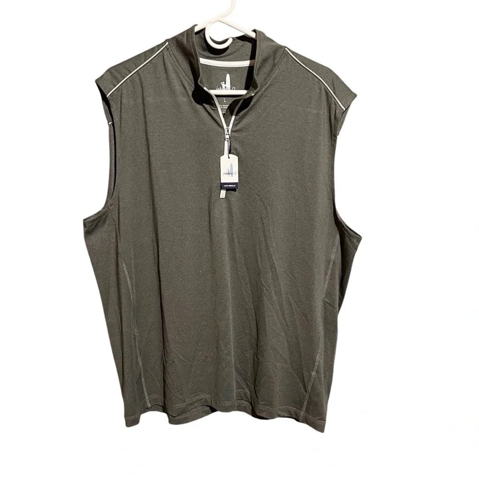 johnnie-O Johnnie-O Lammie NWT Meteor Gray 1/4 Zip Golf Vest Size US L / EU 52-54 / 3 - 1 Thumbnail