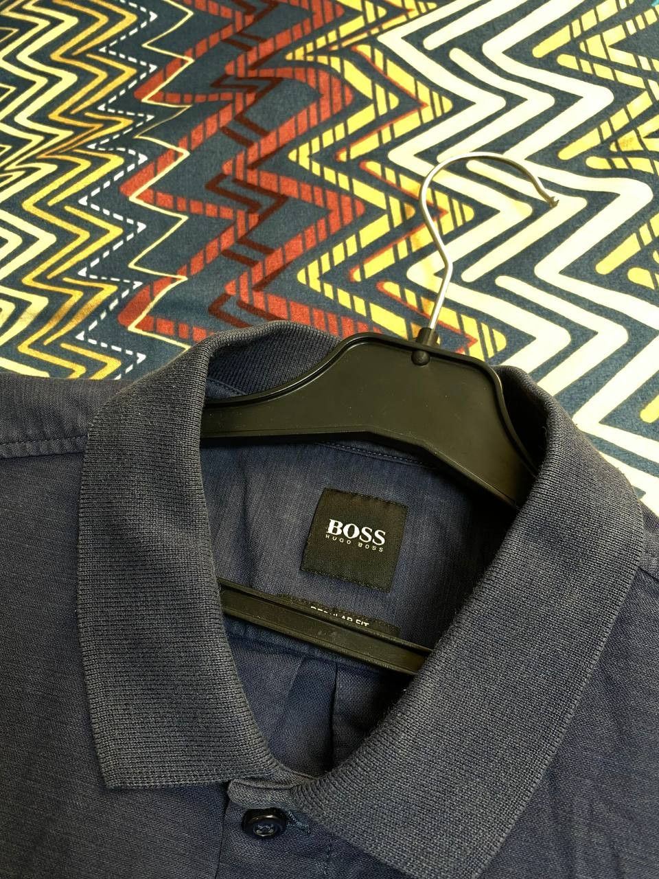 Hugo Boss × Vintage Hugo Boss Long Sleeve Button Up Dress Shirt Size US L / EU 52-54 / 3 - 2 Thumbnail