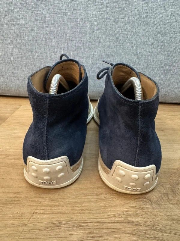 Tod's Tod's Suede Leather Navy Boots Moccasins 7 42 Size US 9 / EU 42 - 8 Thumbnail