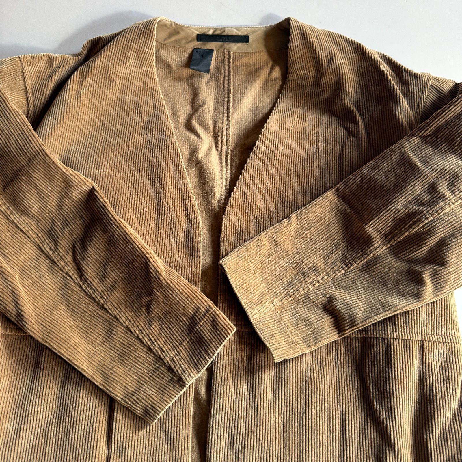 N.Hoolywood N. Hoolywood Tan Corduroy Long Coat Size US M / EU 48-50 / 2 - 5 Thumbnail