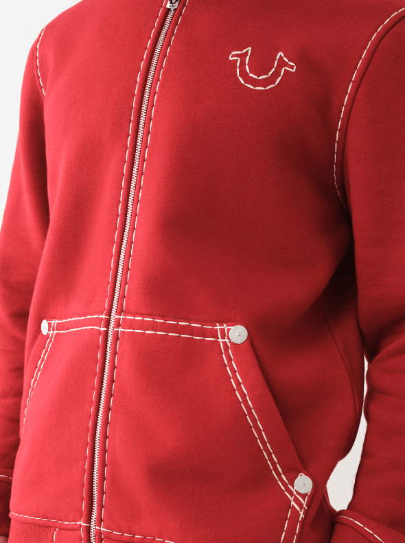 True Religion HORSESHOE APPLIQUE SUPER T FLEECE HOODIE Size US M / EU 48-50 / 2 - 3 Thumbnail