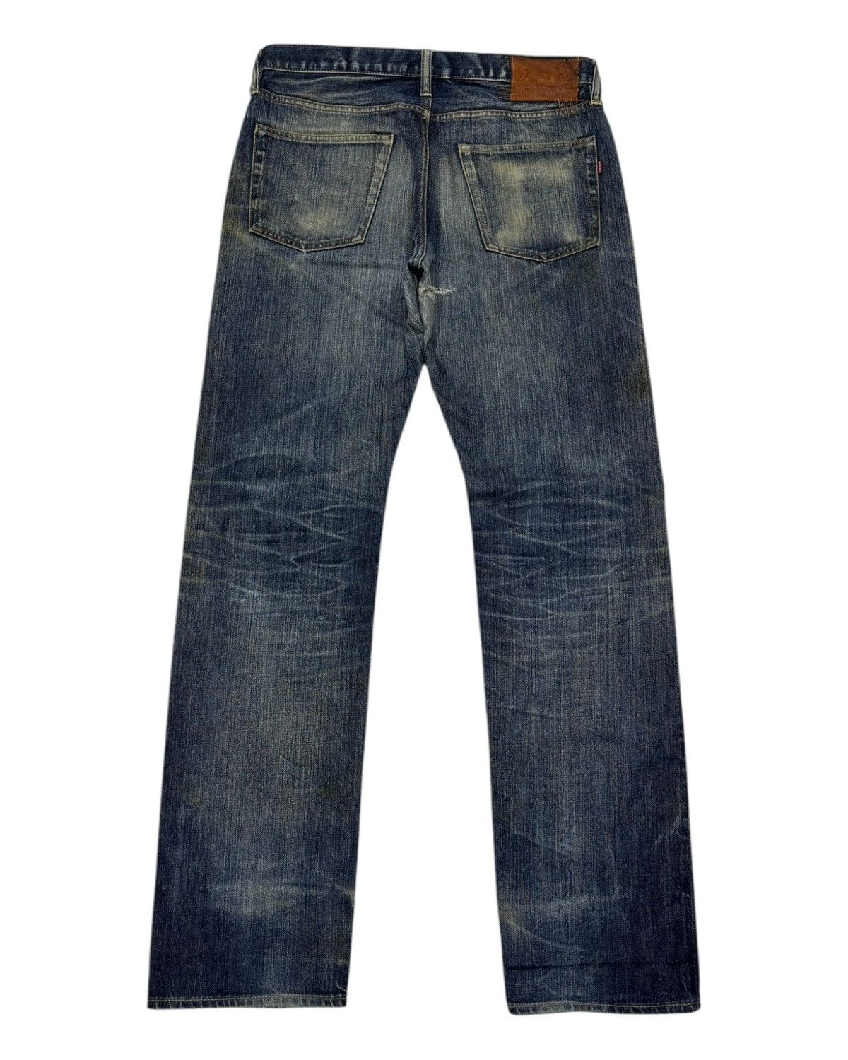 Hysteric Glamour 🇯🇵 BARTACK SELVEDGE JEANS RIPPED DESTROY JEANS Size US 33 - 6 Thumbnail