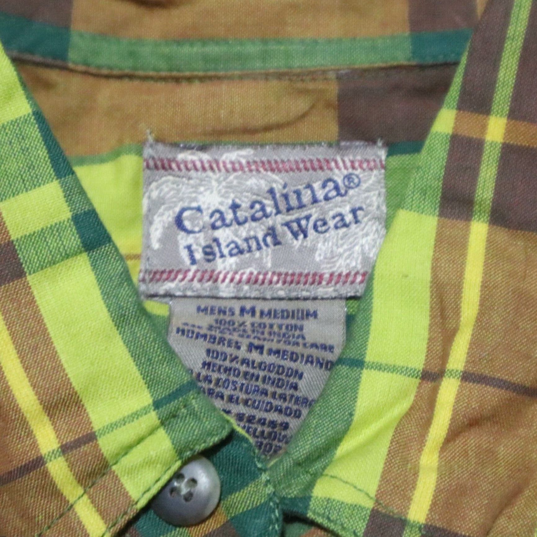 Catalina Nike Shirt Multicolor Plaid Button-Up Short Sleeve Shirt M Catalina Size US M / EU 48-50 / 2 - 3 Thumbnail