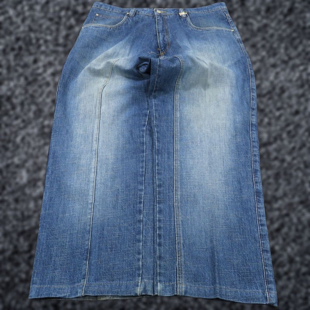Phat Farm VINTAGE Phat Farm Baggy Jeans Men 40 Y2K Skater Grunge 10" Leg Opening Wide-Leg 5-Pocket Denim Jeans Blue Regular 40 Mens Size US 40 / EU 56 - 1 Thumbnail