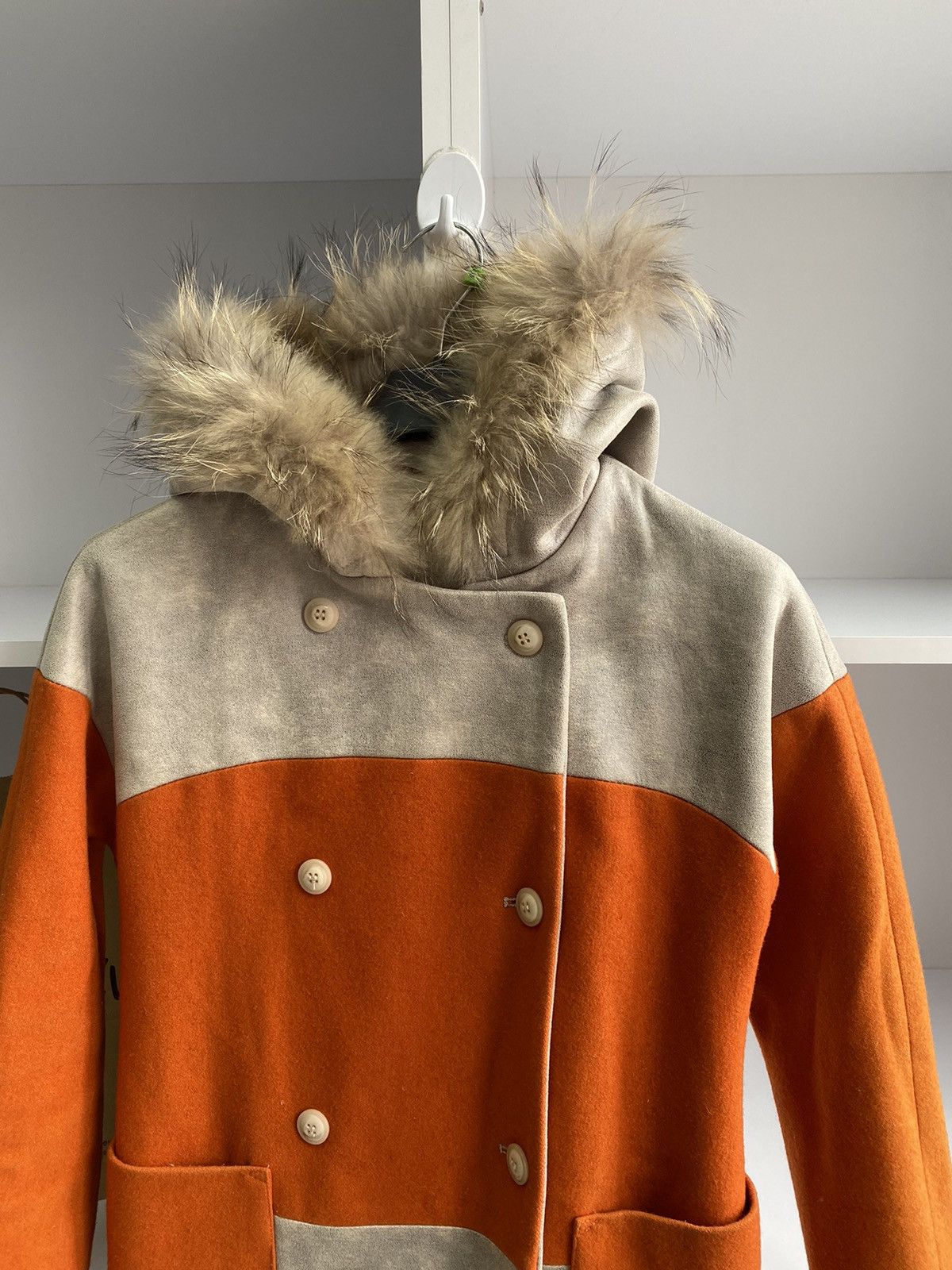 Marni × Vintage Vintage Marni Women’s Street wear Luxury Coat with fur Size S / US 4 / IT 40 - 7 Thumbnail