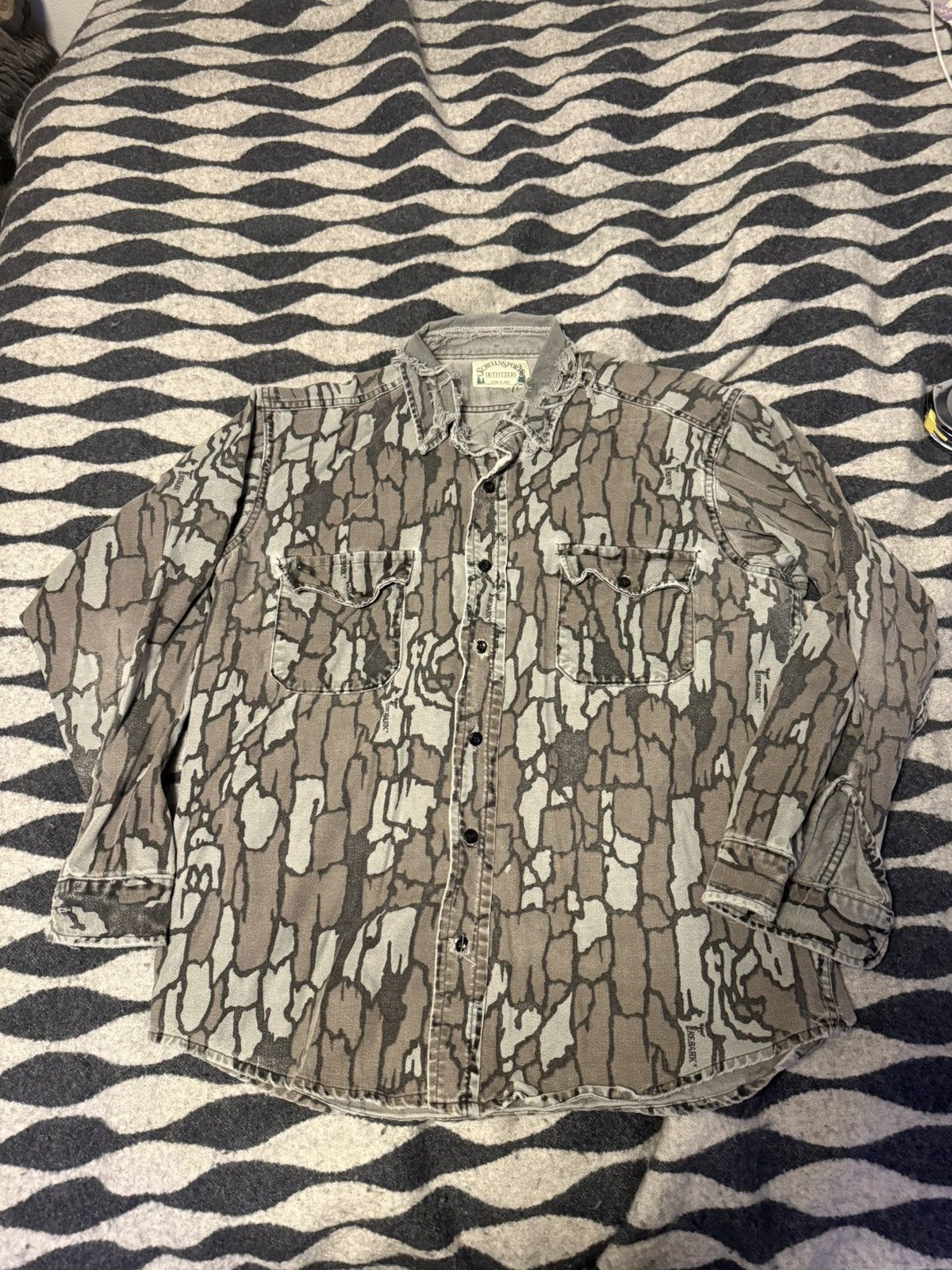 Vintage Scheels Camo button up vintage 90s Size US L / EU 52-54 / 3 - 1 Thumbnail