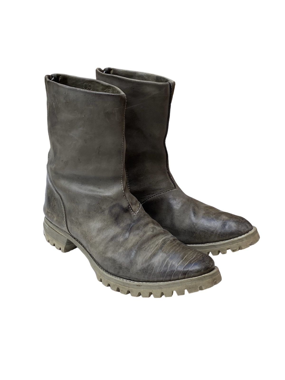 Carol Christian Poell CCP AW05 SAFE Double-Zip Tank Sole Horse Leather Boots Size US 11 / EU 44 - 3 Thumbnail