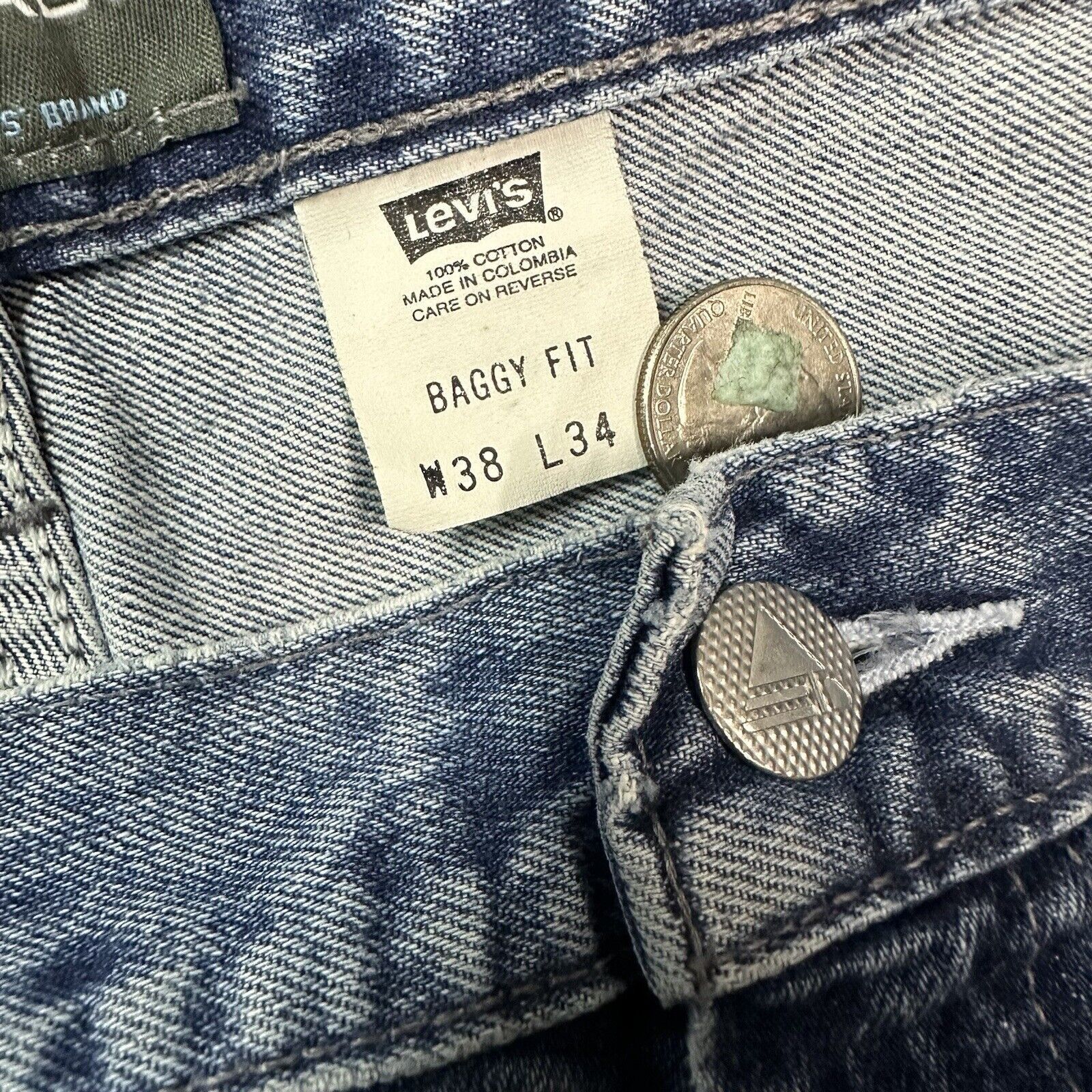 JNCO × Levi's × Vintage Vintage Y2K Levi’s Silvertab Baggy Denim Jeans 38x34 Size US 38 / EU 54 - 7 Thumbnail