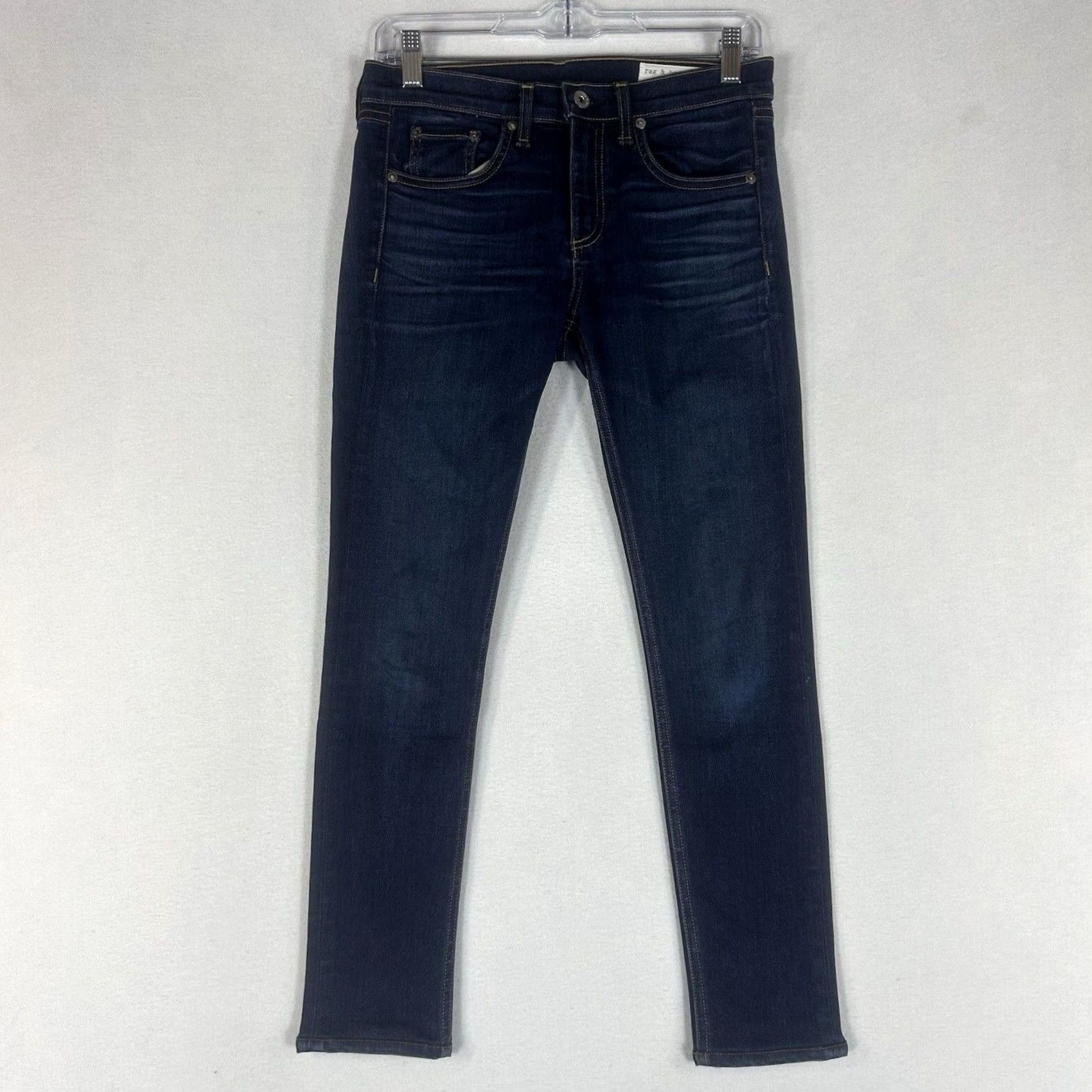 Rag & Bone Rag & Bone Jeans Ankle Skinny Womens 26 Dark Blue Denim 5-Pocket Stretch Slim Size 26" / US 2 / IT 38 - 2 Thumbnail