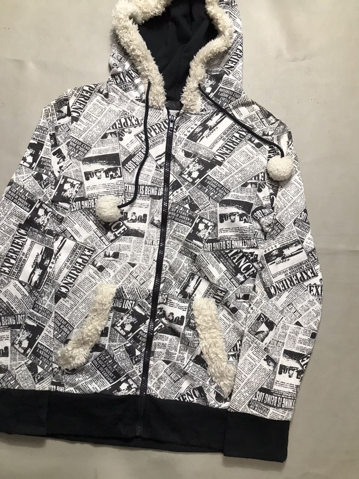 Hysteric Glamour Spinkle Fur Hoodie magazine printed styled Size US M / EU 48-50 / 2 - 2 Thumbnail