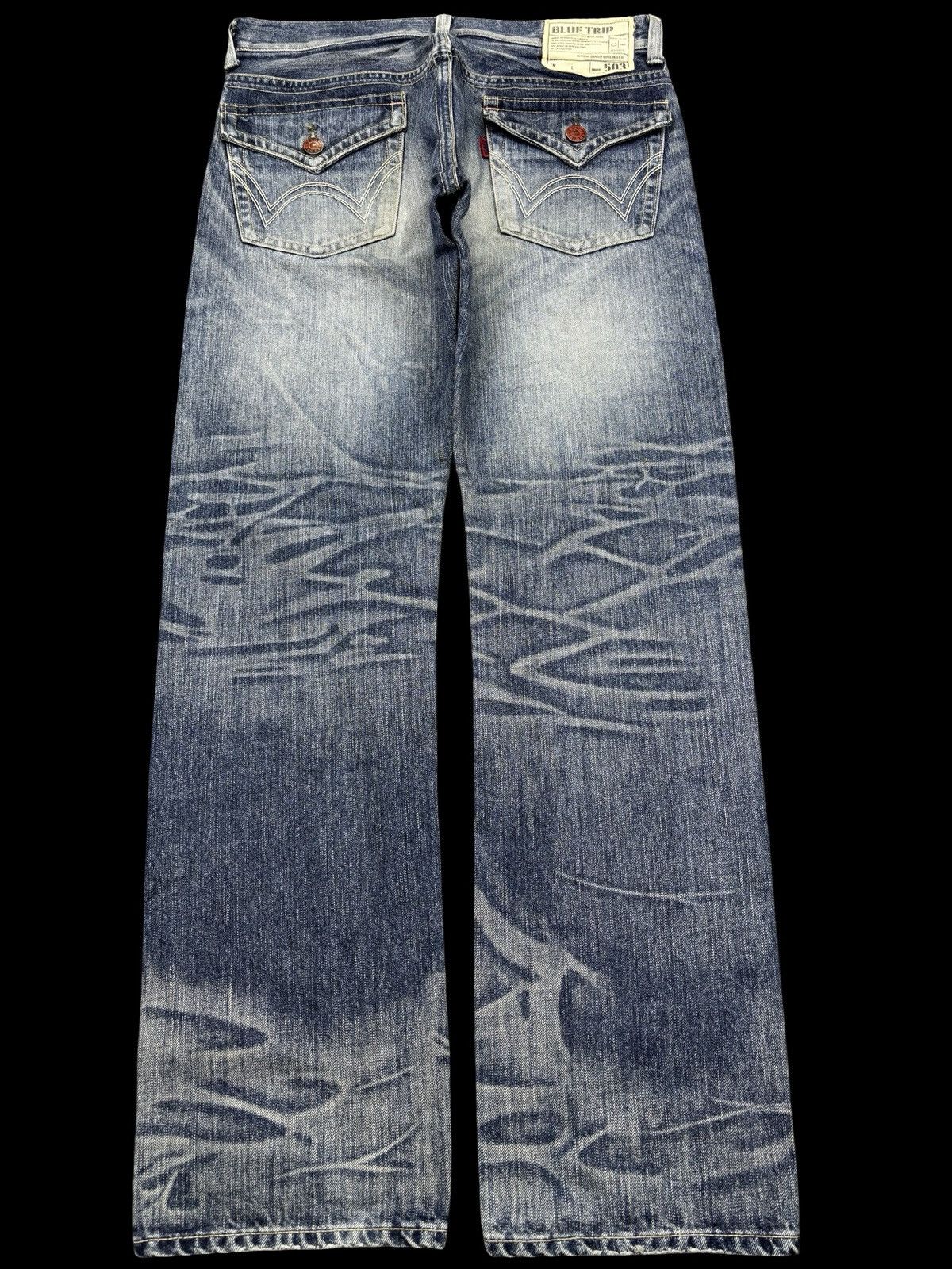 Edwin 💥Full Character X Distressed💥Edwin Distressed Denim F846 Size US 34 / EU 50 - 2 Thumbnail