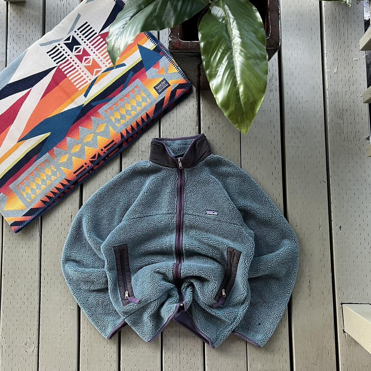 Patagonia Vintage Patagonia Deep Pile Fleece Jacket Retro X Full Zip Size US L / EU 52-54 / 3 - 3 Thumbnail