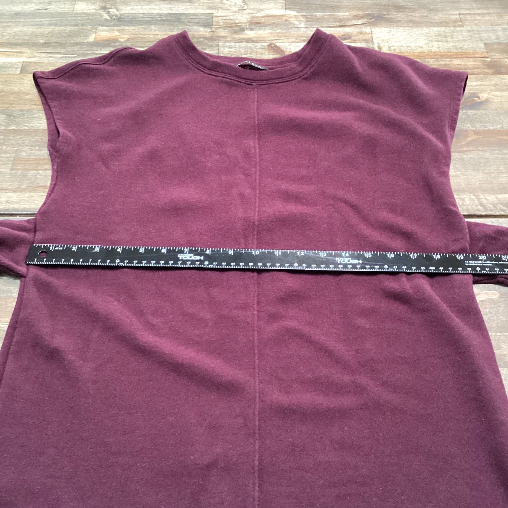 Athleta Athleta Embrace Dress Women M Tall Burgundy Sweatshirt French Terry Tie Waist Pockets Size M / US 6-8 / IT 42-44 - 4 Thumbnail