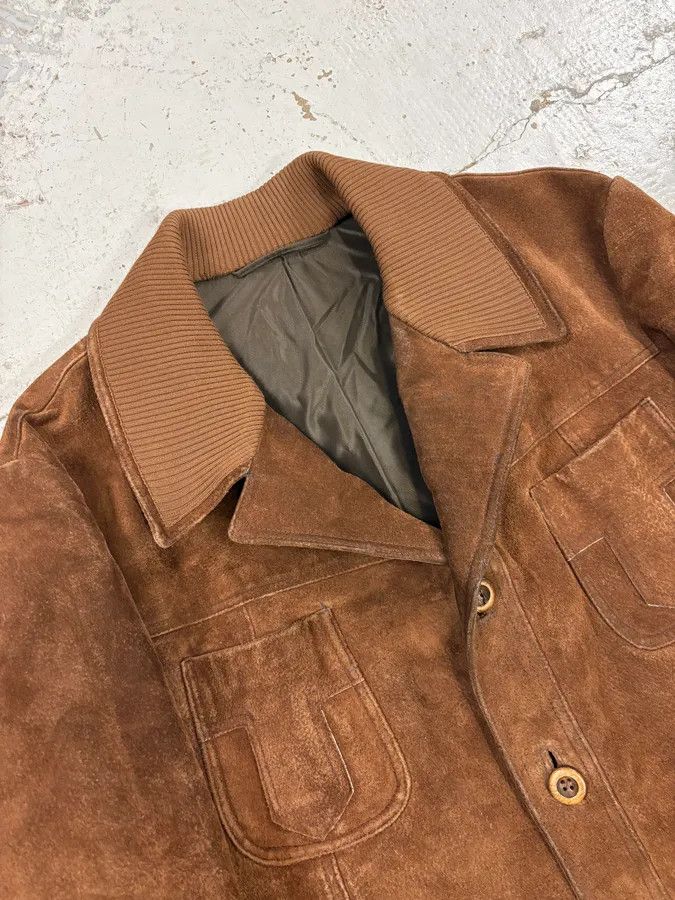Alexander McQueen 2000s Alexander McQueen Brown Multi-Pocket Suede Leather Jacket Size US L / EU 52-54 / 3 - 5 Thumbnail