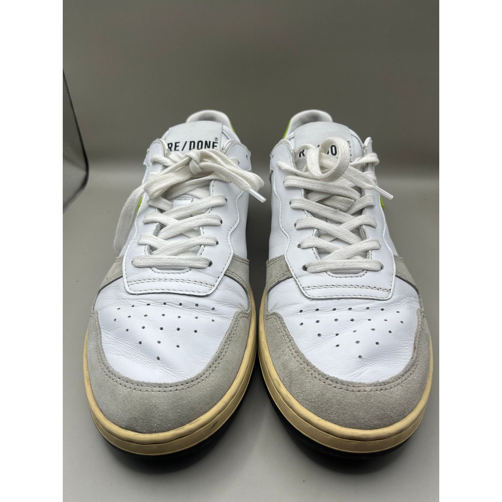 RE/DONE REDONE Sustainable Basketball Block Leather Suede Sneakers Size US 8.5 / IT 38.5 - 4 Thumbnail
