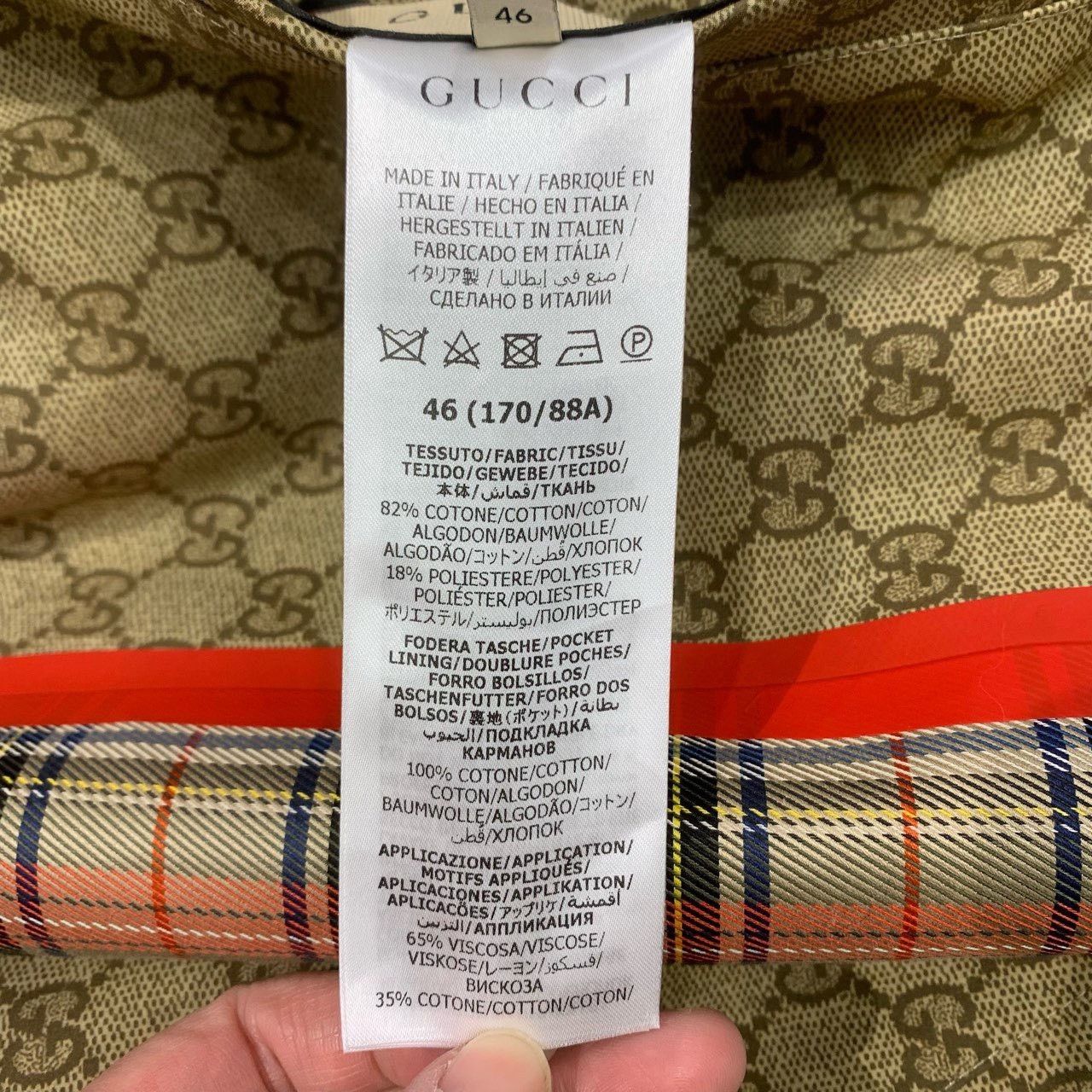 Gucci Gucci double-sided plaid old flower full print jacket 2501- Size US S / EU 44-46 / 1 - 9 Thumbnail