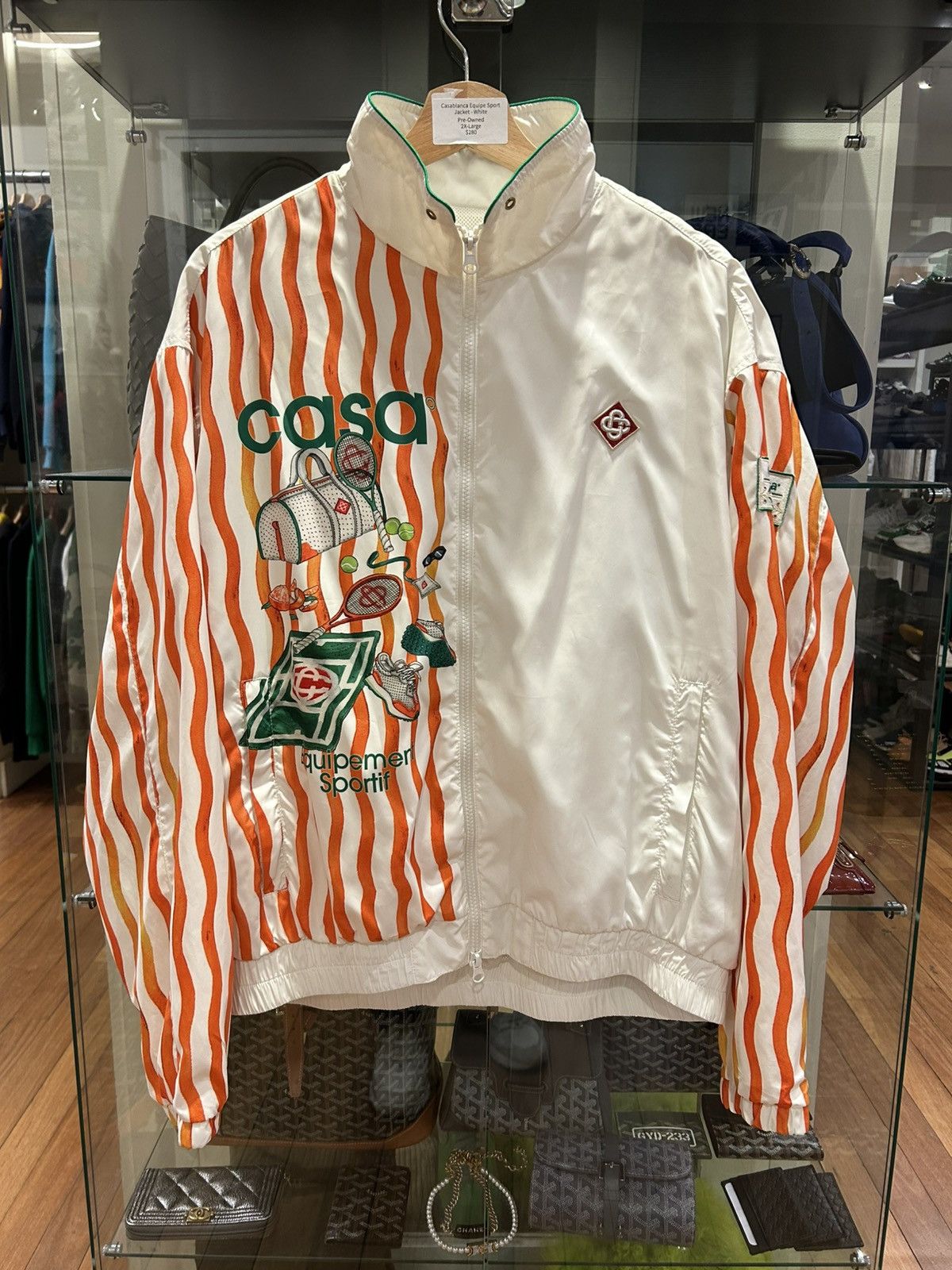 Casablanca Casablanca Equipe Sport Jacket - White Size US XXL / EU 58 / 5 - 1 Thumbnail