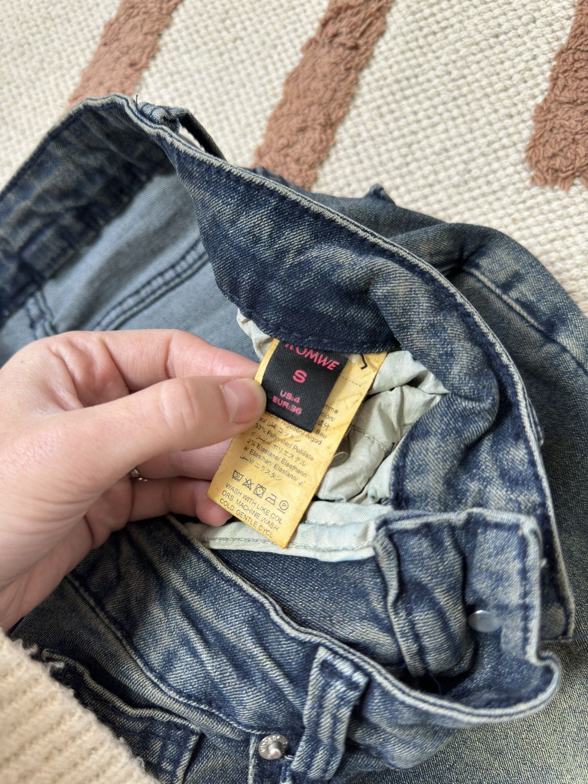Vintage VINTAGE WASHED DENIM OPIUM PLEATED JEANS PANTS Size 27" / US 4 / IT 40 - 3 Thumbnail