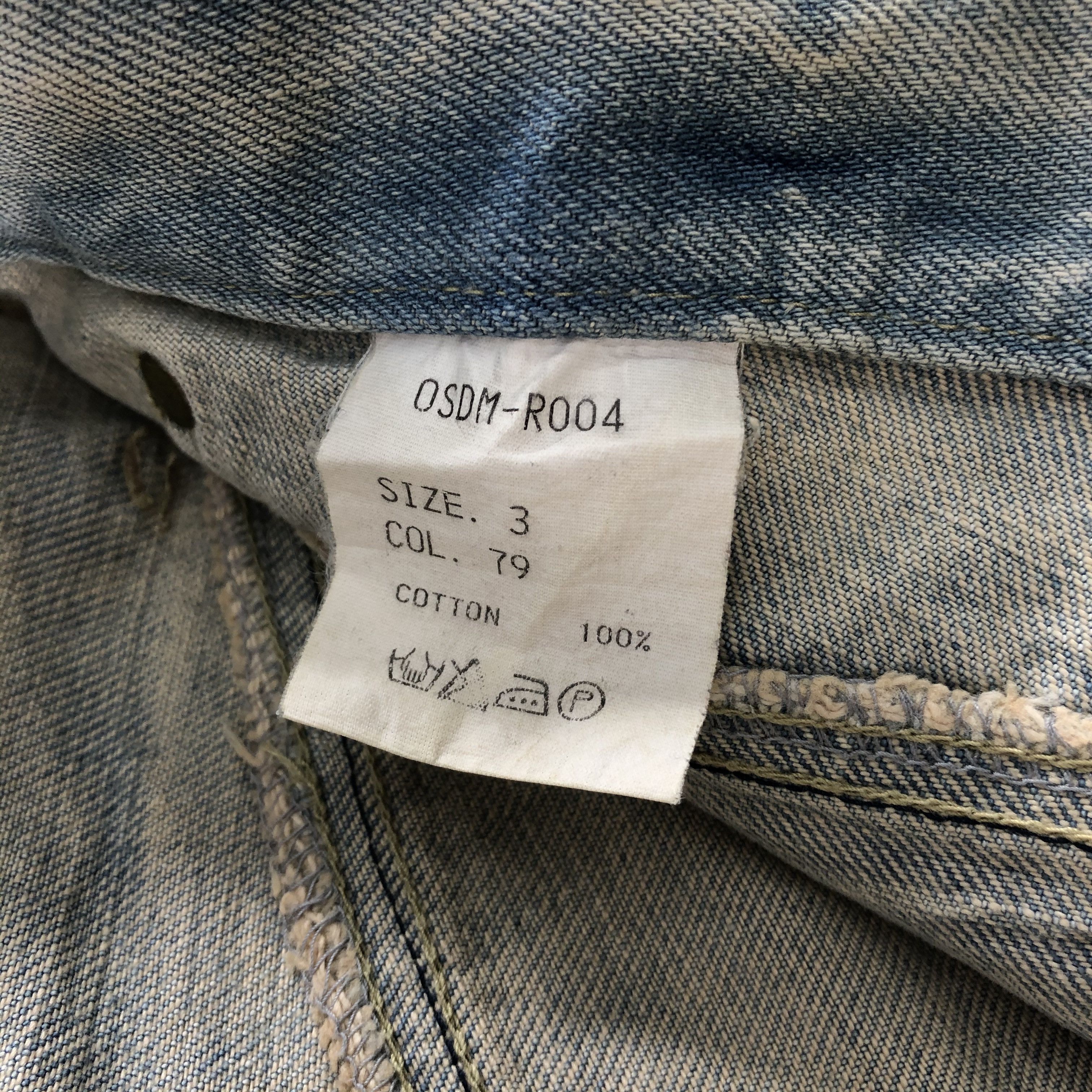 Japanese Brand Ossa Mondo Jeans Rusty Faded Blue Denim KJ750 Size US 34 / EU 50 - 14 Thumbnail