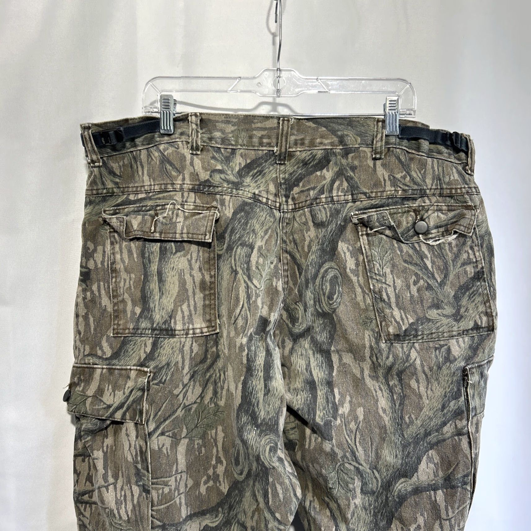 Vintage VINTAGE Mossy Oak Treestand Cargo Pants 42x30 Regular Men's Camouflage Brown 90s Mens Pants Size US 42 / EU 58 - 4 Thumbnail