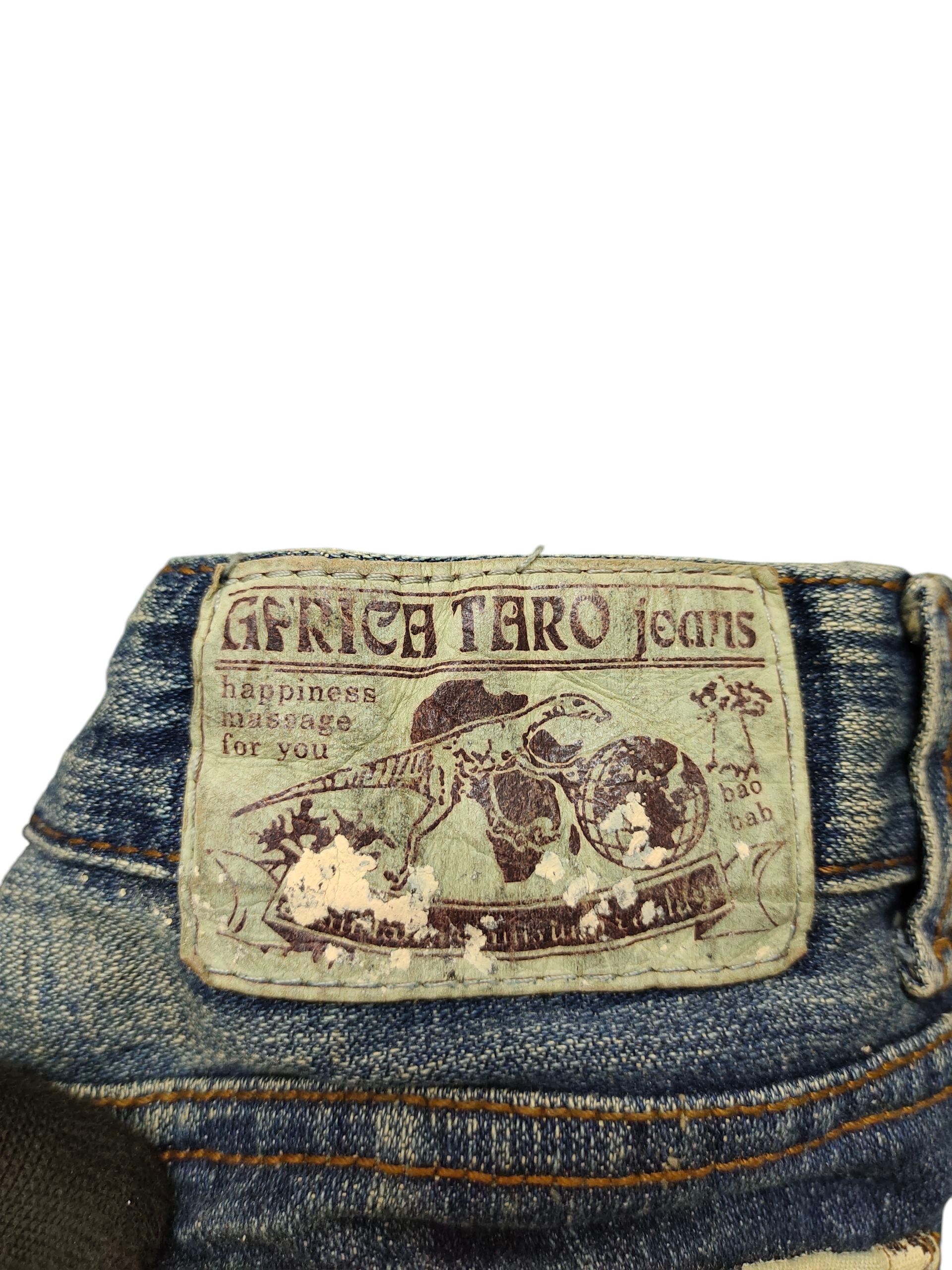 Tornado Mart Flare Jeans Africa Taro Distress Denim Bootcut Low Rise Y2k Size US 29 - 8 Thumbnail