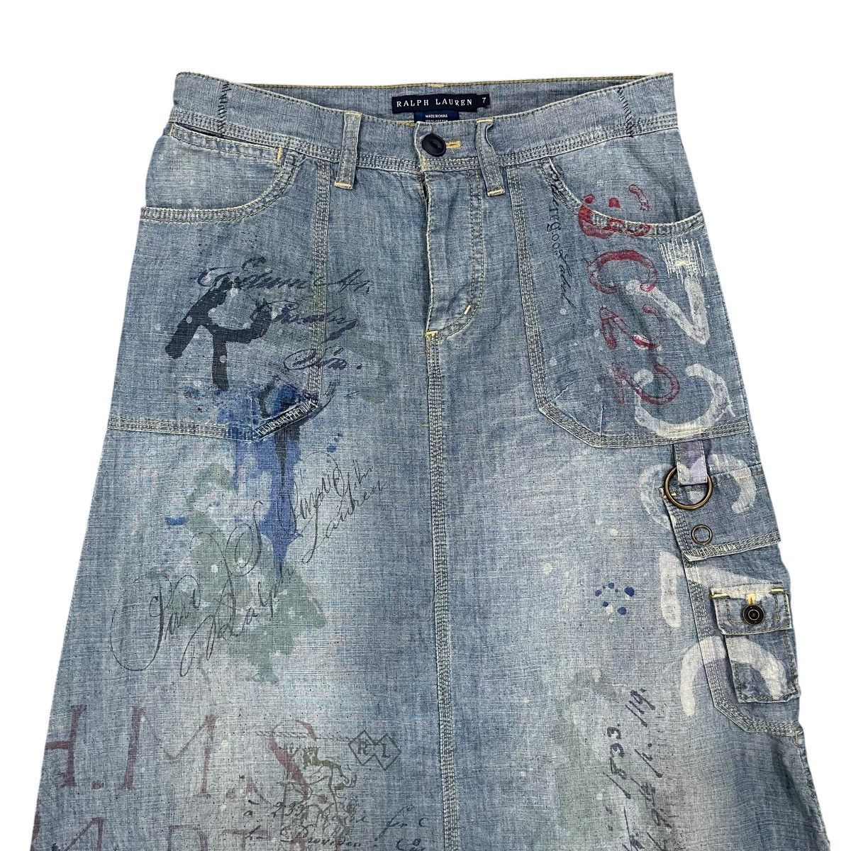 Ralph Lauren Vintage Ralph Lauren Denim Skirt W28 Size 28" / US 6 / IT 42 - 3 Thumbnail