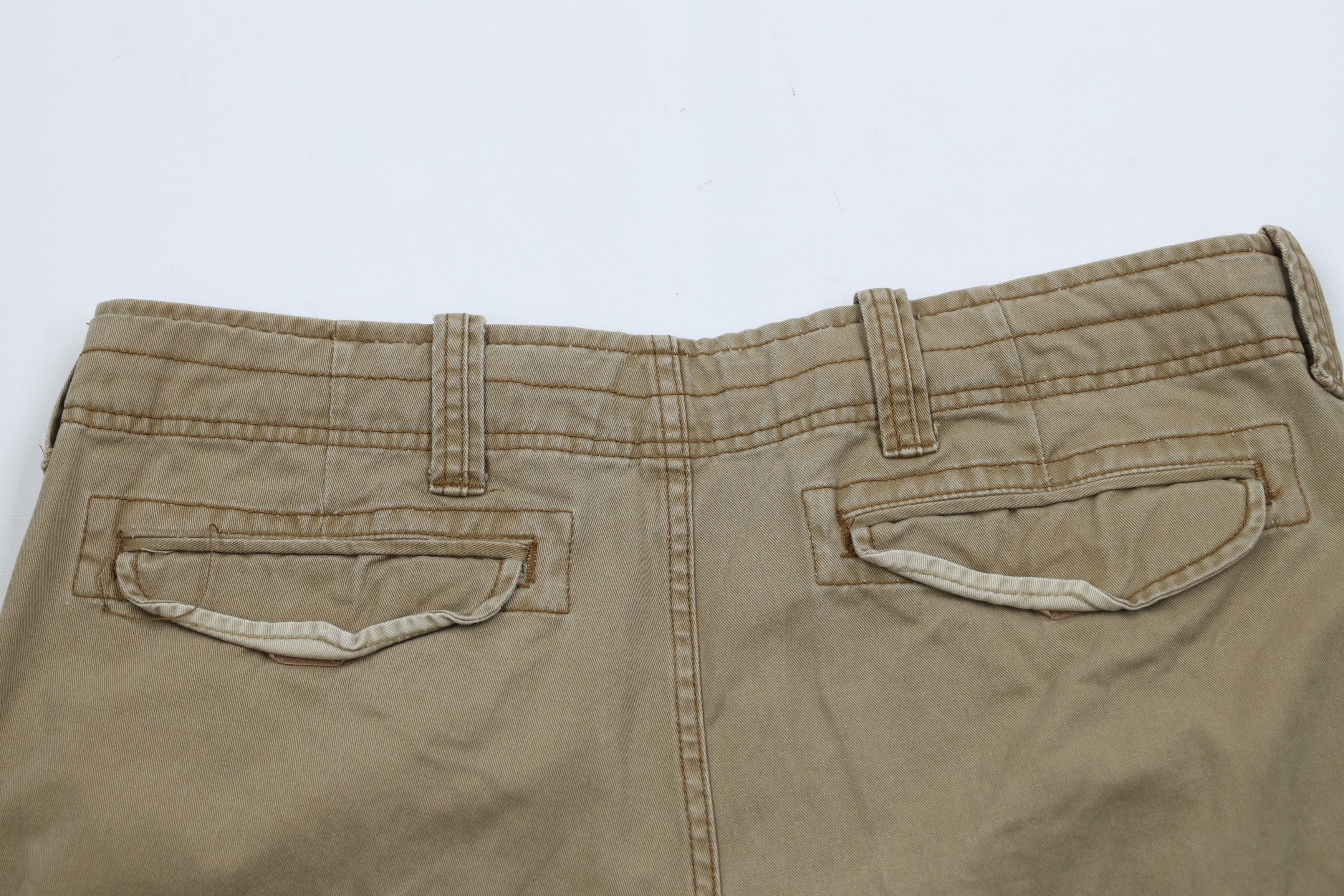 Aeropostale Vintage 90s Y2K Aeropostale Cargo Shorts Brown Cotton Size US 38 / EU 54 - 10 Thumbnail