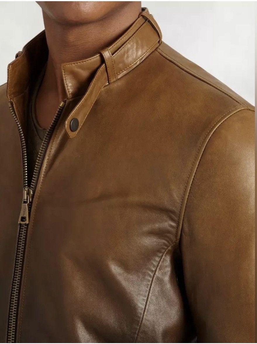 John Varvatos Gradient Lambskin Moto Jacket EU 48 USA 38 Size US M / EU 48-50 / 2 - 4 Thumbnail