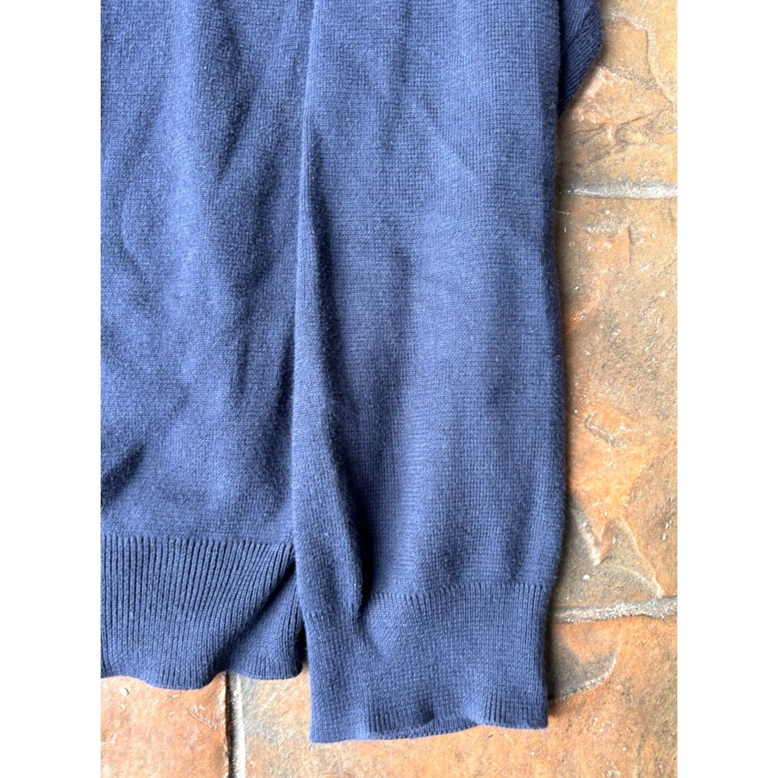 Ralph Lauren VINTAGE Polo Ralph Lauren V-Neck Sweater Men’s Large XL Knit Navy Blue Polo Ralph Lauren Man Pullover 90s Classic Preppy Logo Embroidered Size US XL / EU 56 / 4 - 5 Thumbnail