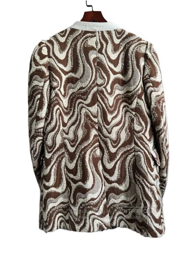 Dries Van Noten Dries Van Noten Wool Wave Blazer. Size US L / EU 52-54 / 3 - 5 Thumbnail