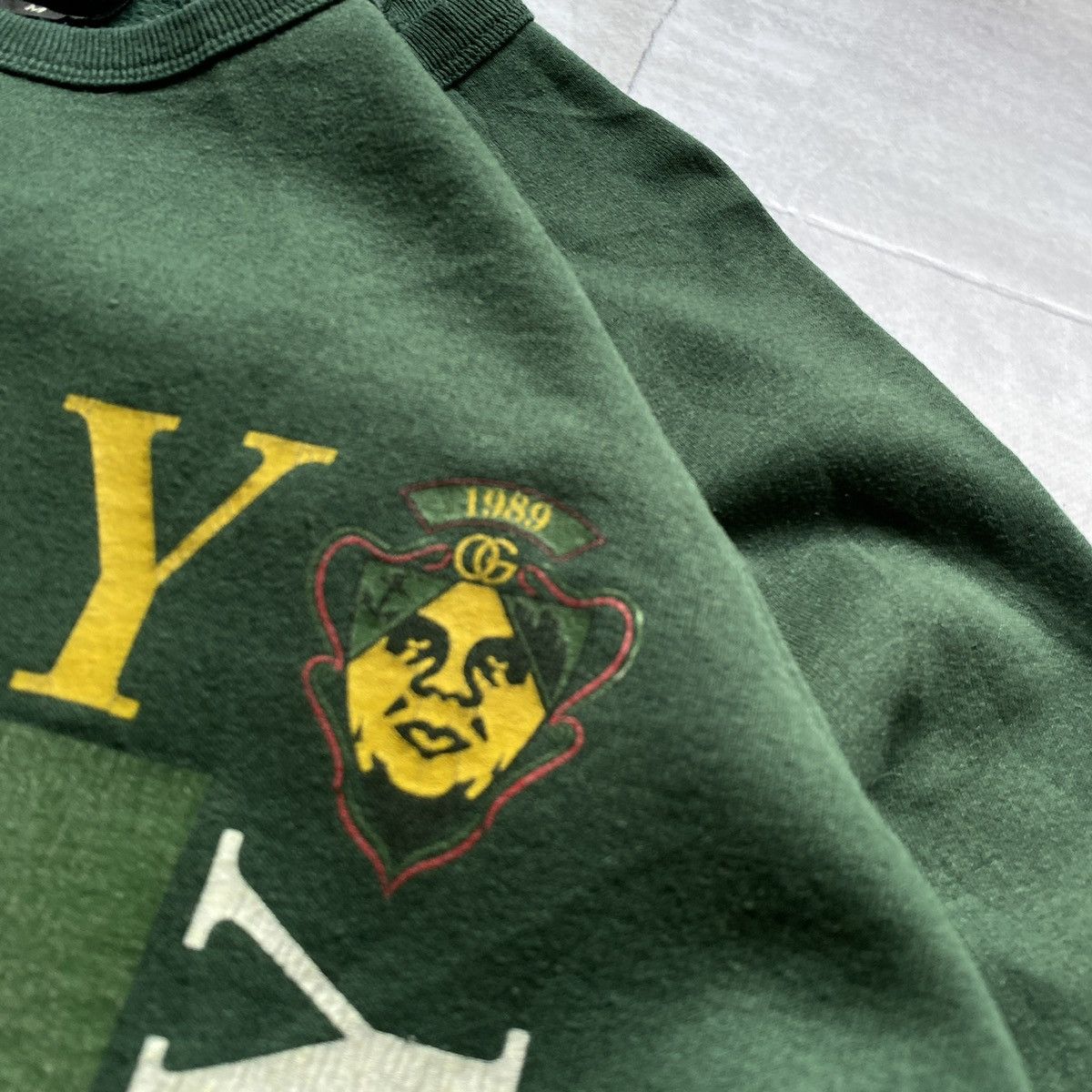 Obey × Vintage vintage Obey Gucci logo print sweatshirt crewneck USA 90s Size US M / EU 48-50 / 2 - 5 Thumbnail