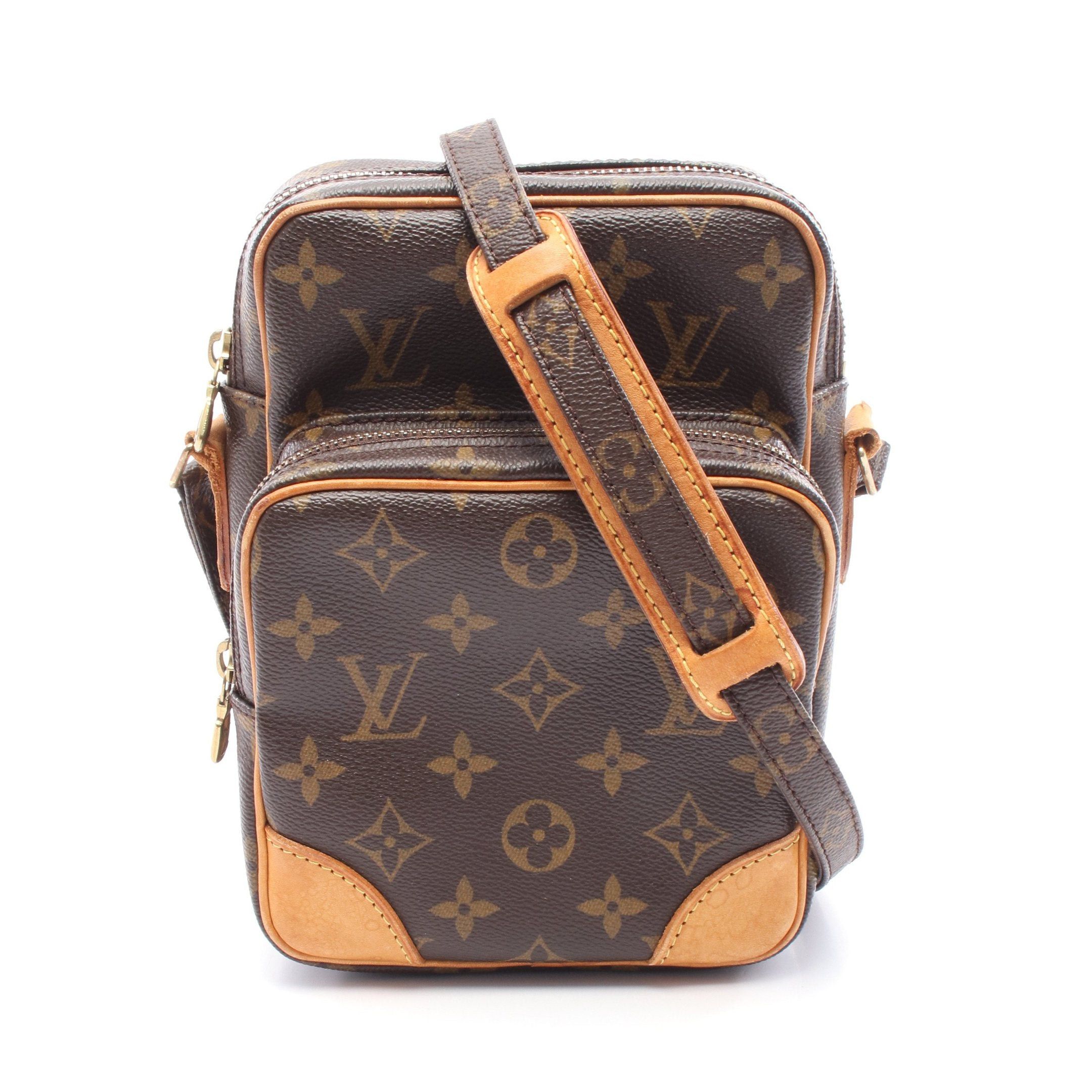 Louis Vuitton Louis Vuitton Amazon Monogram Shoulder Bag Leather Brown Size ONE SIZE - 1 Thumbnail