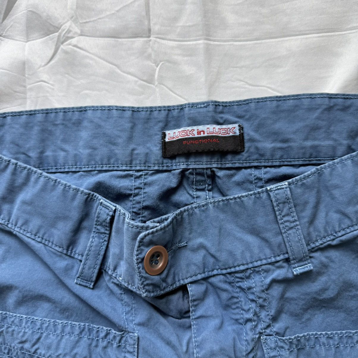 Other Luck In Luck Functional Blue Cargo Pants Baggy Style Size 28 Size US 28 / EU 44 - 8 Thumbnail