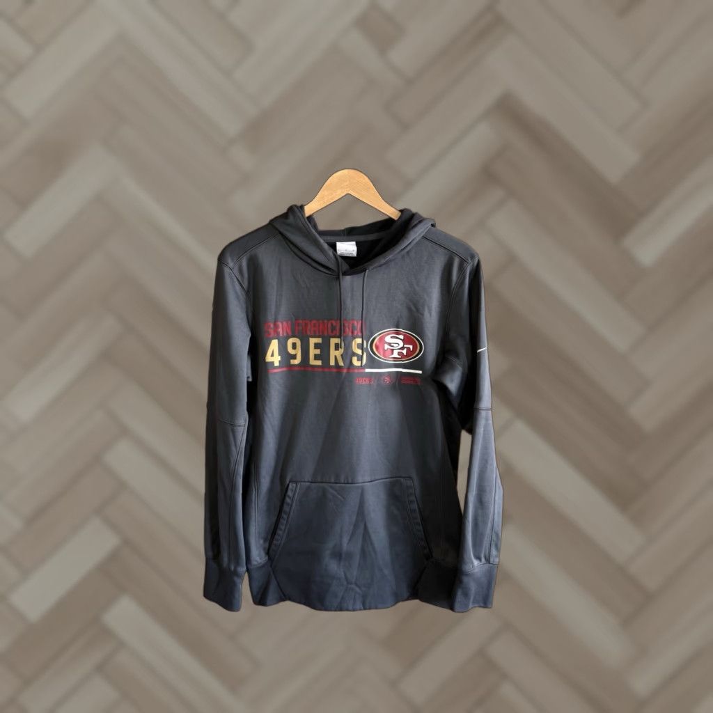Nike Nike Mens Gray Pullover Hooded Sweatshirt Sweatshirt Small Pullover Hooded Graphic San Francisco 49ers Mens Gray Nike S Size US S / EU 44-46 / 1 - 1 Thumbnail