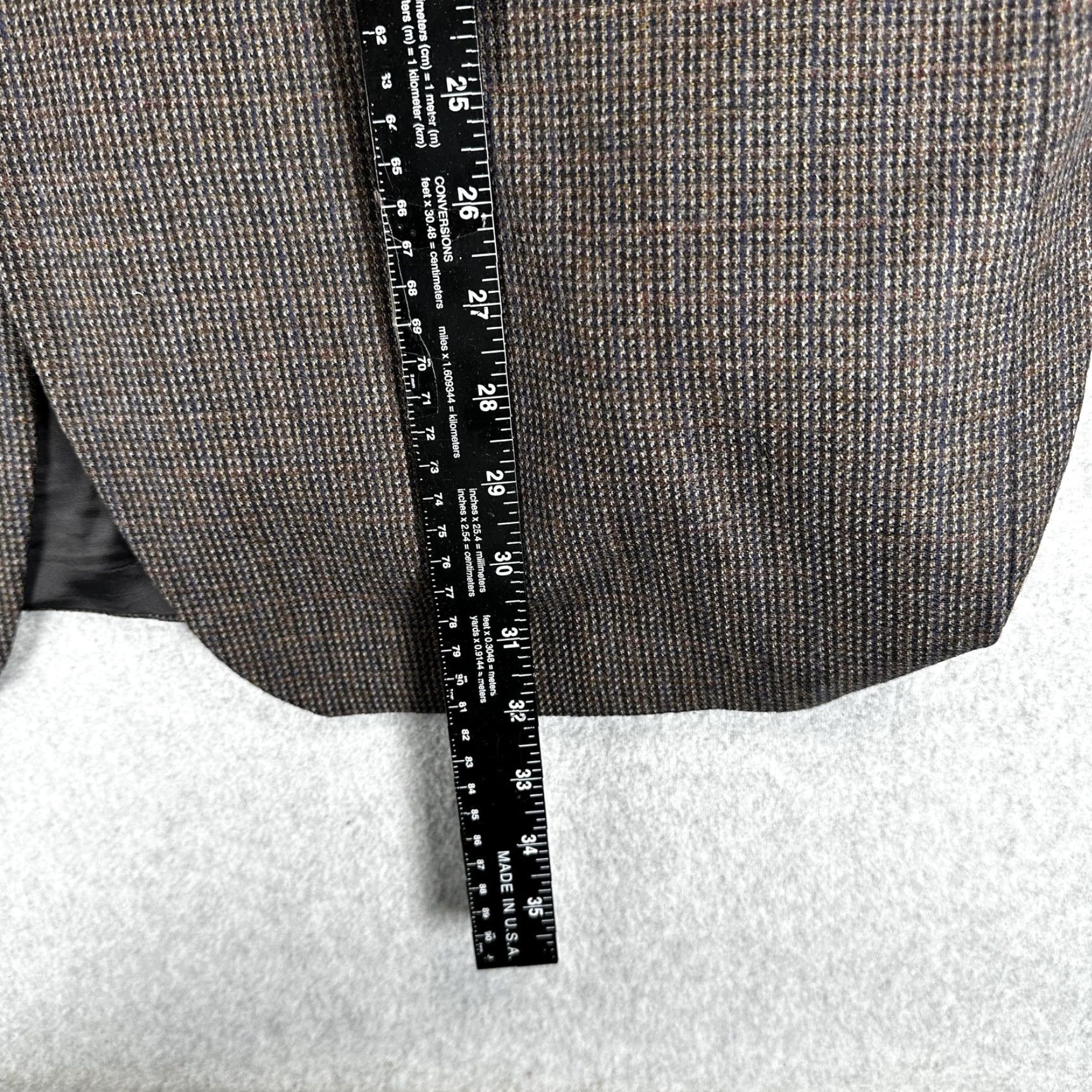 Ralph Lauren Lauren Ralph Lauren Sport Coat Mens 44R Brown Check Wool Two Button Blazer/Coat (Macy's) Size 44R - 6 Thumbnail