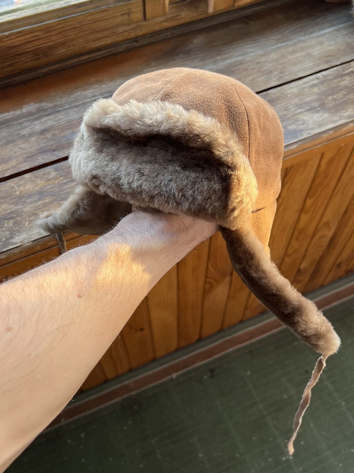 Leather Vintage Ushanka CRAMBES Y2K Leather Trapper Hat Rare Size ONE SIZE - 1 Thumbnail