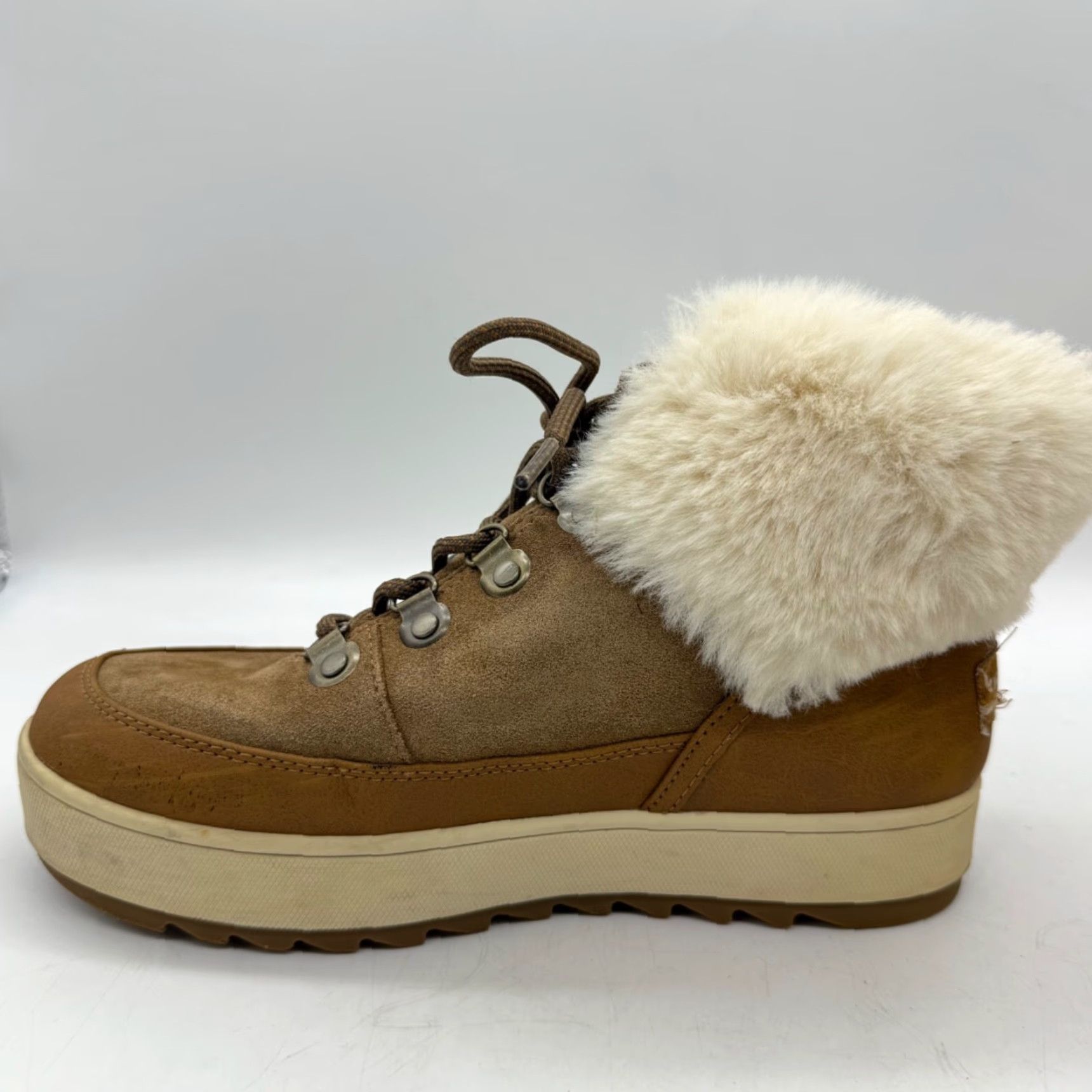 Vintage Kookaburra by Ugg Womens Tynlee Waterproof Suede Ankle Boots Size 6 Brown Size US 6 / IT 36 - 7 Thumbnail