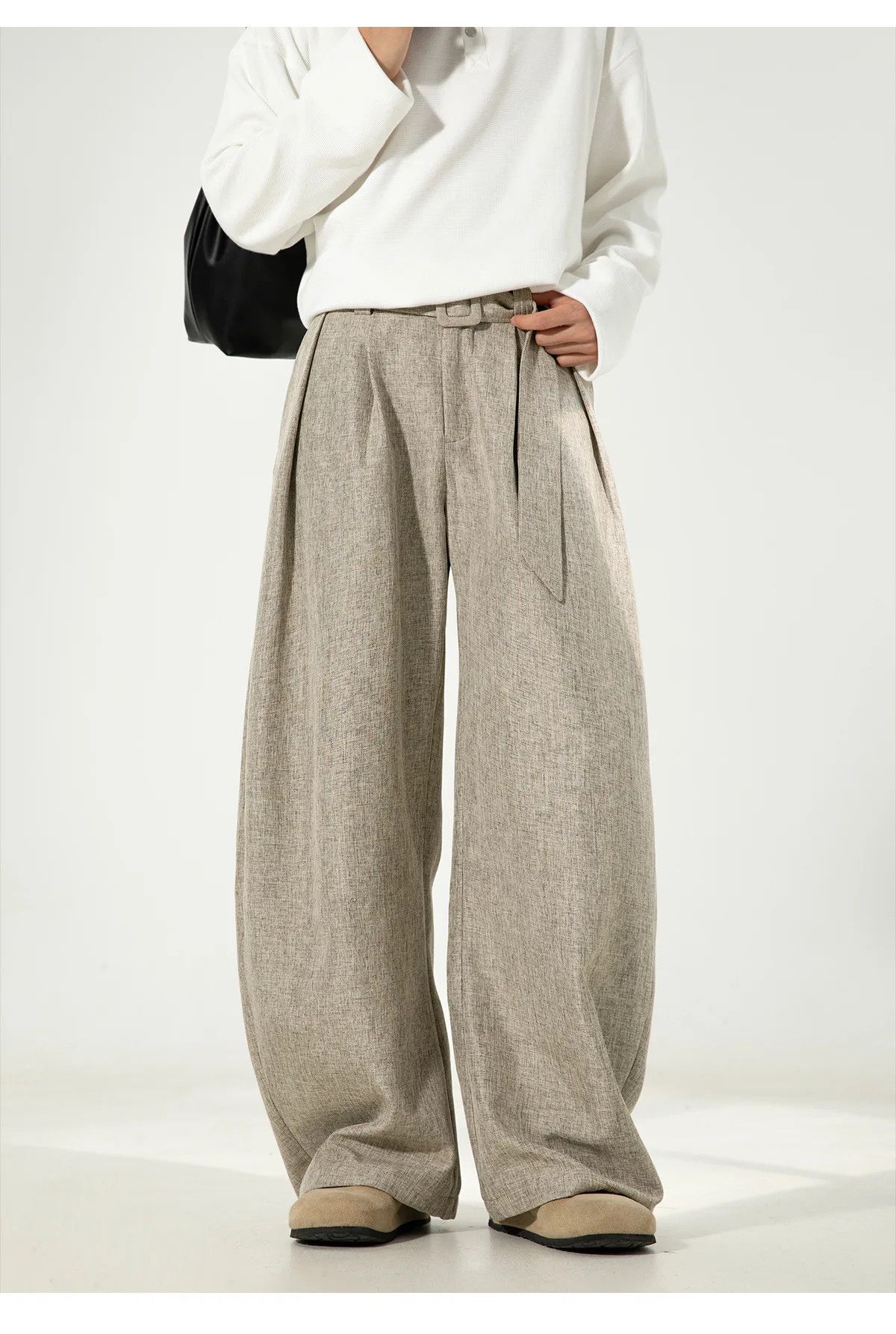 Japanese Brand Wide Leg Baggy Korean Style Pants Size US 34 / EU 50 - 4 Thumbnail