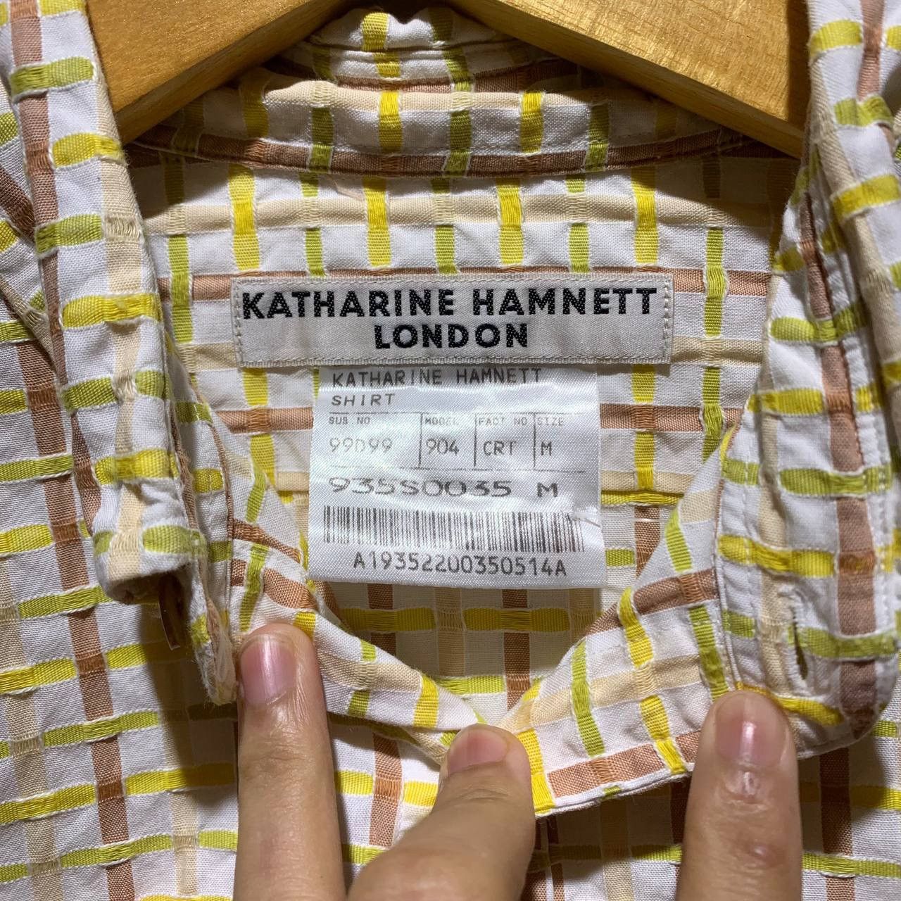 Katharine Hamnett London Katherine Hamnett London Pleated Striped Button Up Shirts Size US M / EU 48-50 / 2 - 7 Thumbnail