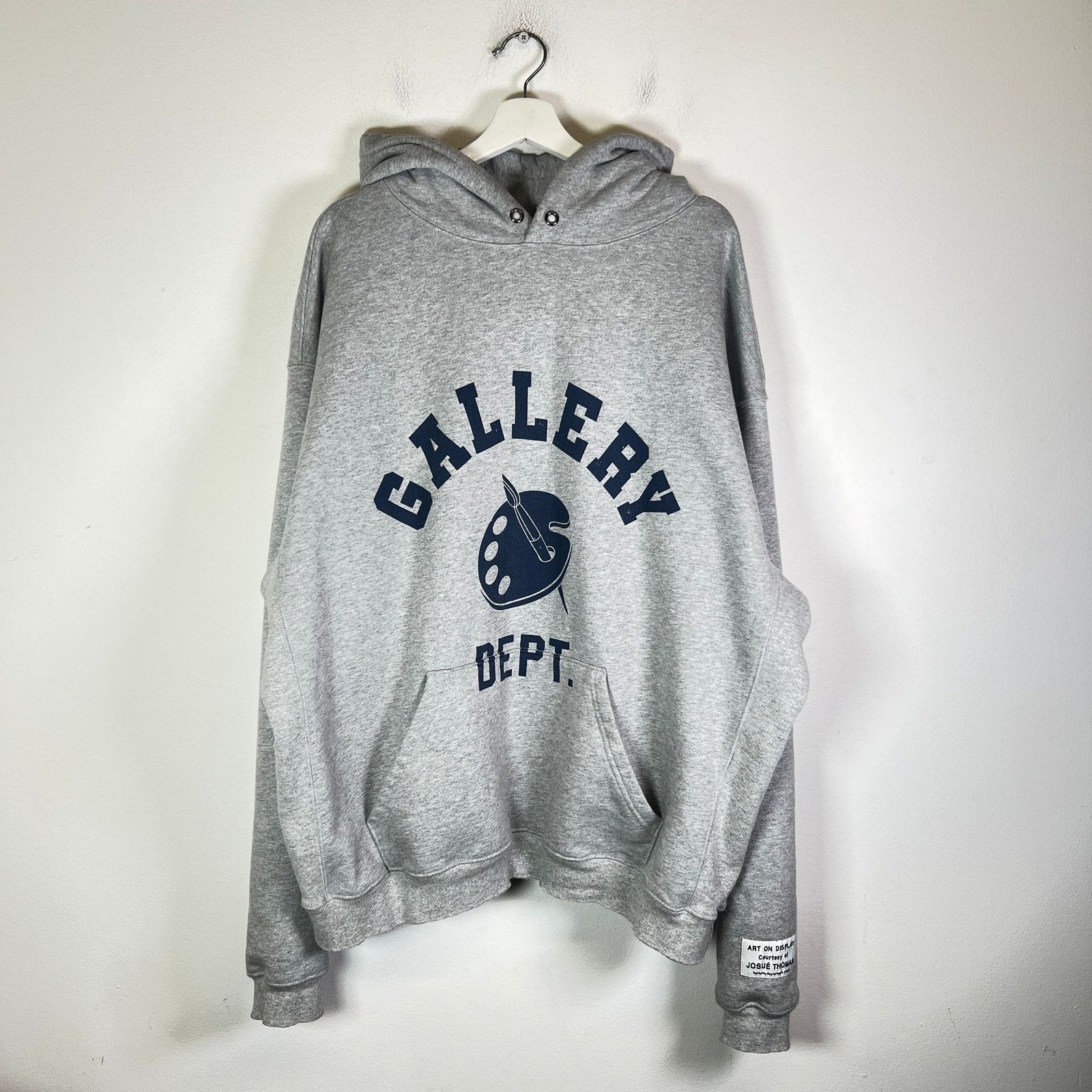 Gallery Dept. Gallery Dept ATK Logo Distressed Hoodie(Grey/L