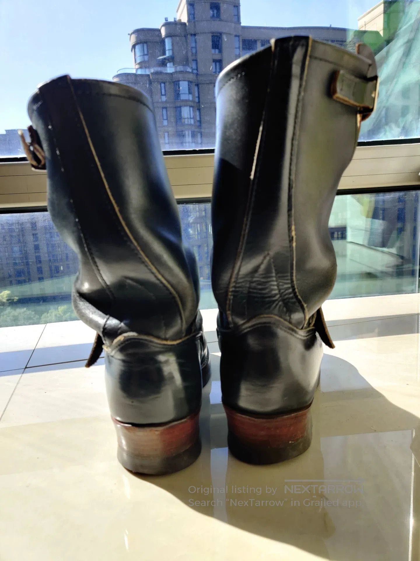 Red Wing Red Wing Engineer Boots with Black Finish. Size US 7.5 / EU 40-41 - 4 Thumbnail
