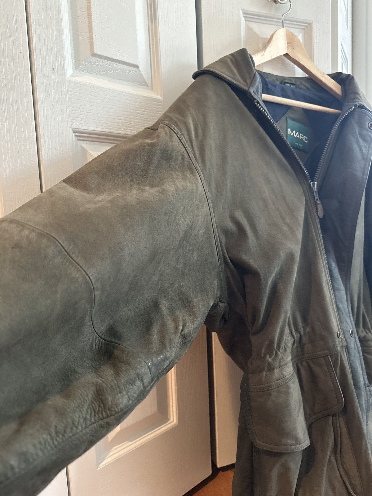 Andrew Marc × Vintage Marc NY by Andrew Marc - Heavy Leather Parka Size US M / EU 48-50 / 2 - 2 Thumbnail