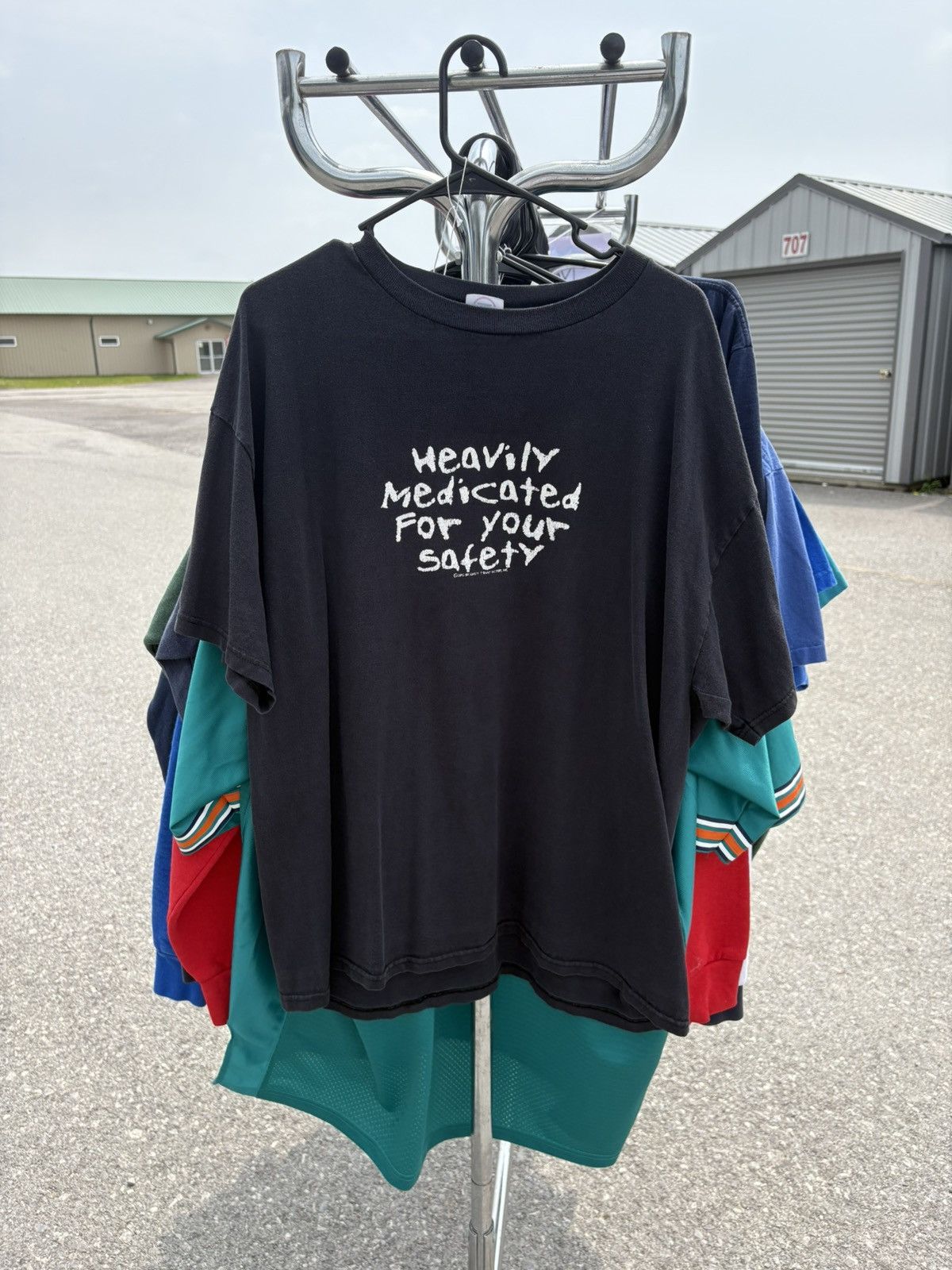 Vintage 2003 Heavily Medicated Word T-Shirt Size US XL / EU 56 / 4 - 1 Thumbnail