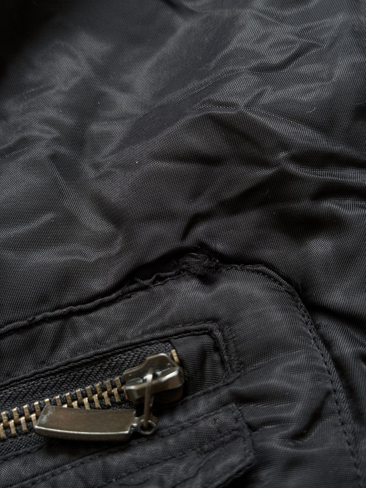 Le Grande Bleu (L.G.B.) Avant Garde Hysteric Glamour Style Fur Hood Bomber Jacket Size US S / EU 44-46 / 1 - 9 Thumbnail