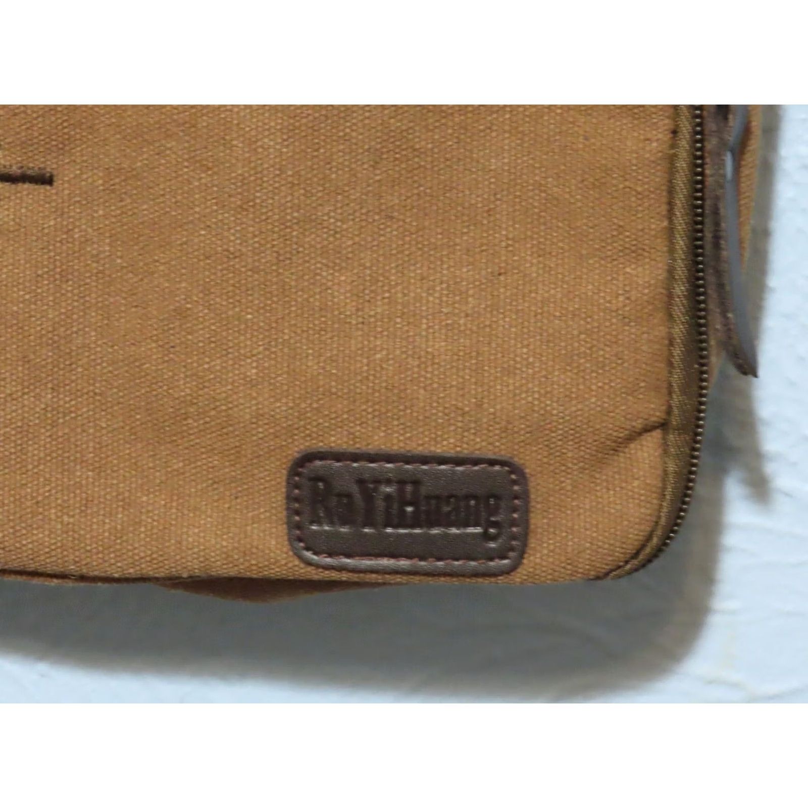 Messagerie Ru Yi Huang Crossbody Bag Brown Canvas 8 Pocket 8"x7"x2.5" | Medium Men Outdoor Adjustable Strap Snap Zip Pockets Style Crossbody Bag Size ONE SIZE - 3 Thumbnail