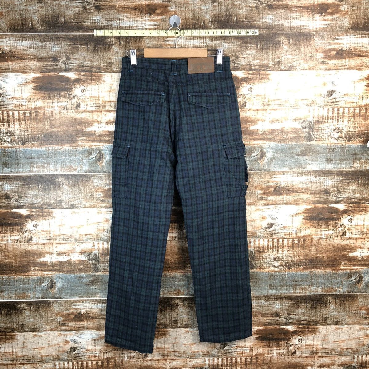 Hang Ten Hang Ten Green Checkred utility tactical Cargo Pants #A1438 Size US 26 / EU 42 - 15 Thumbnail